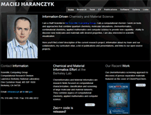 Tablet Screenshot of maciejharanczyk.info